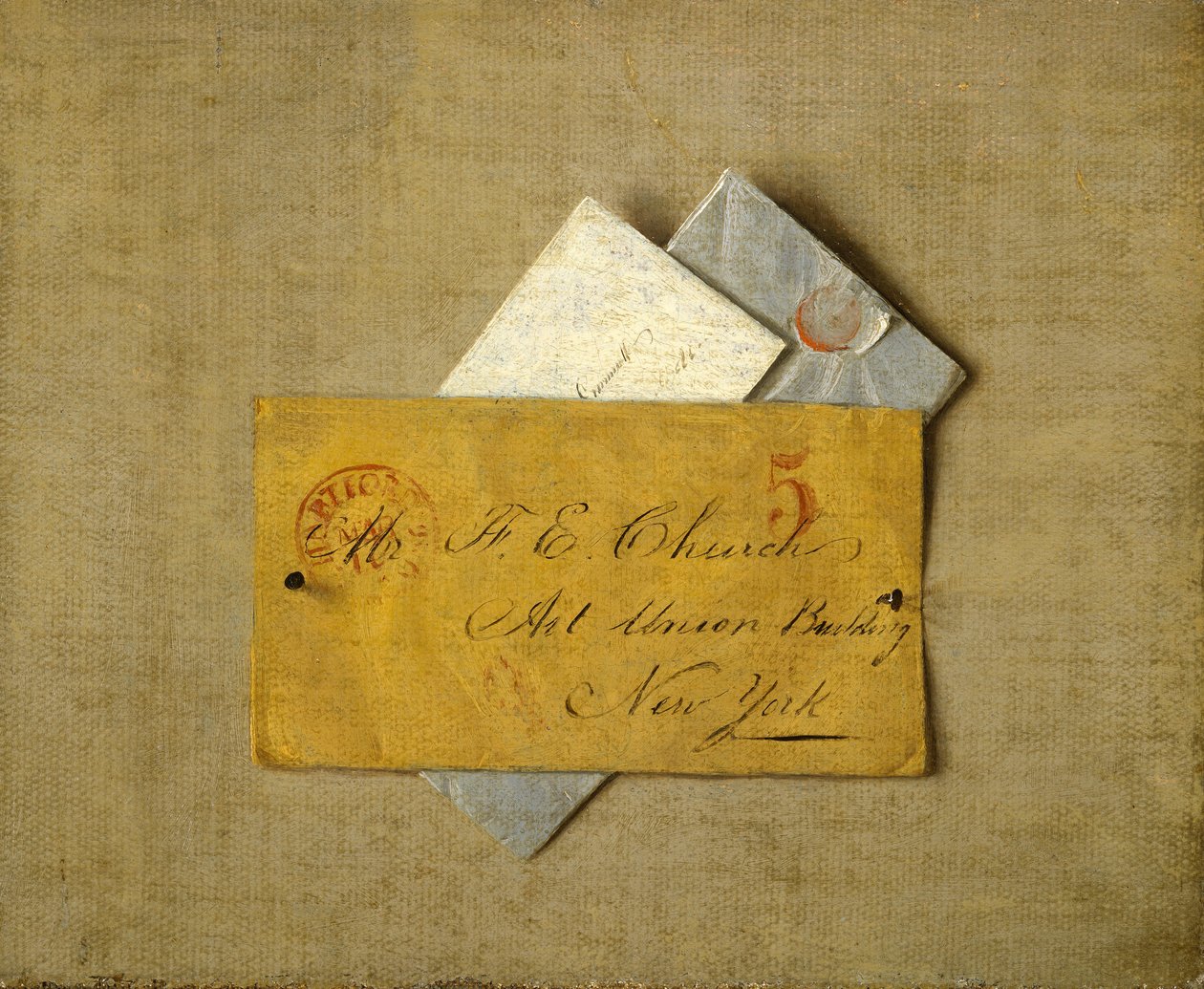 Der Brief Rache, vor 1892 von Frederic Edwin Church