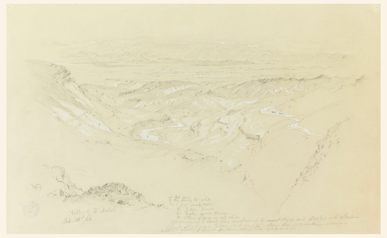 Tal von El Arabah von Frederic Edwin Church