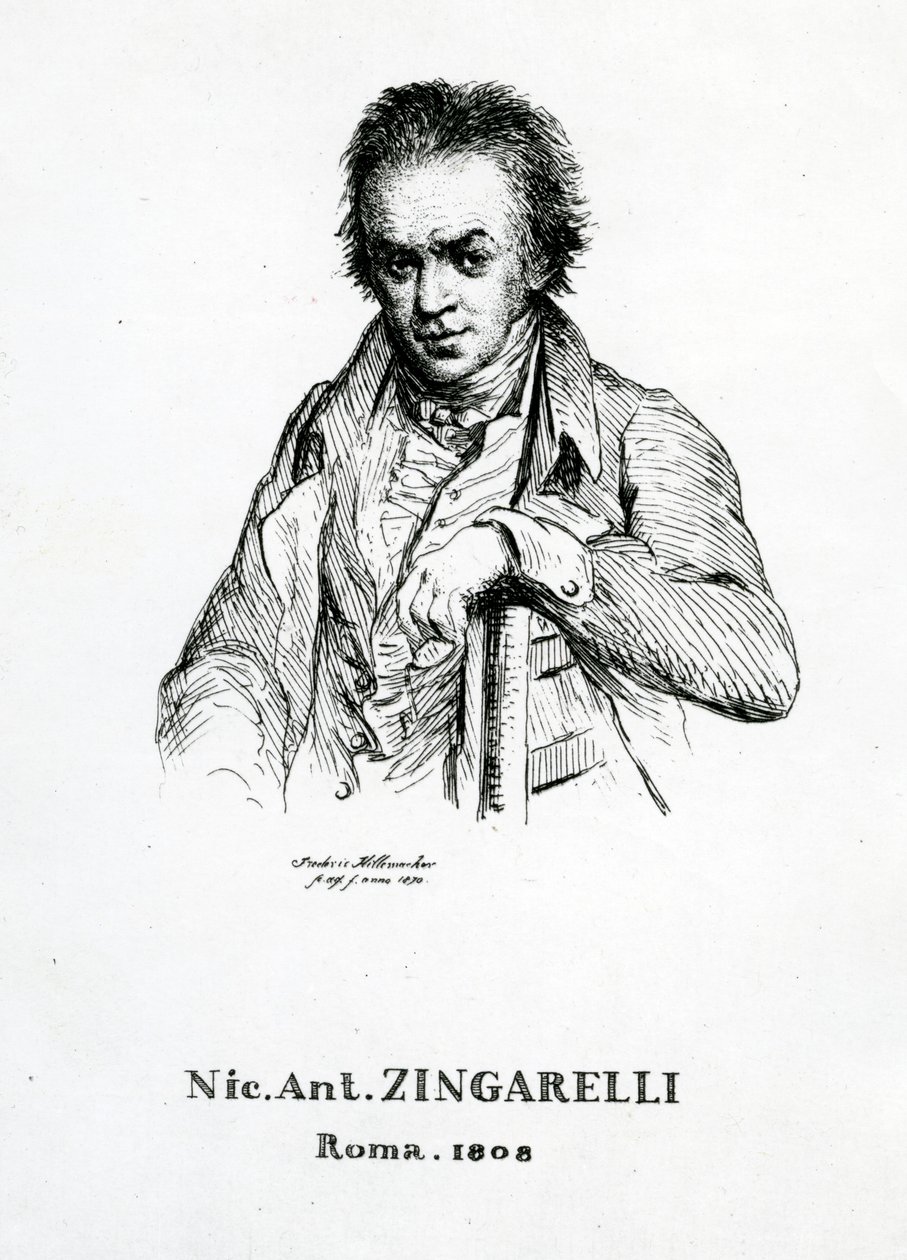 Niccolo Antonio Zingarelli, 1870 von Frederic Desire Hillemacher