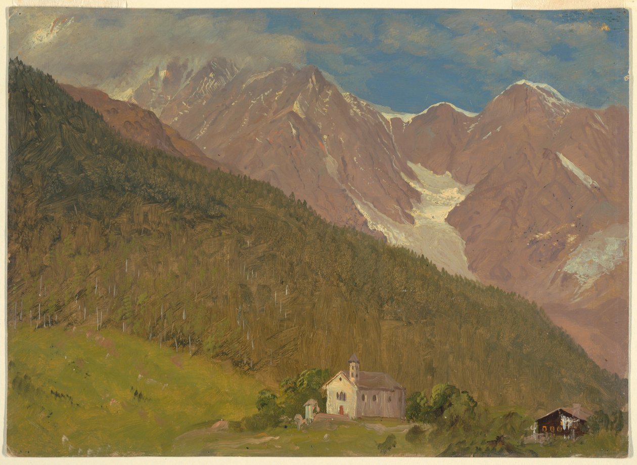 Eine Alpenlandschaft in der Schweiz, August 1868 von Frederic Edwin Church
