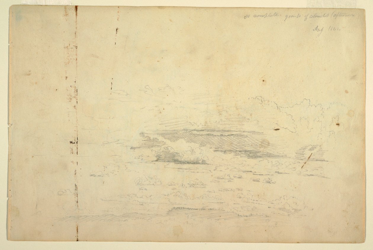 Wolkenstudien, August 1844 von Frederic Edwin Church