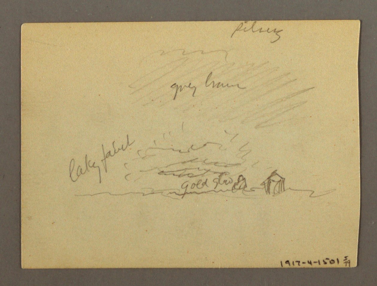 Wolkenstudie über Gebäuden, möglicherweise 1868–69 von Frederic Edwin Church