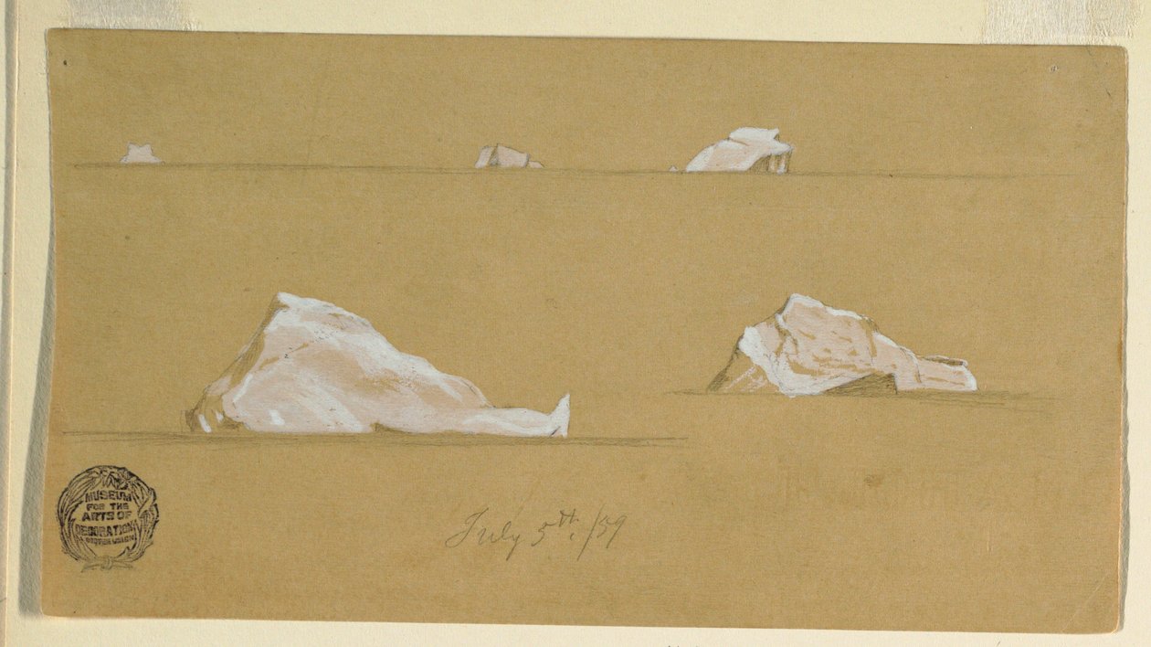 Schwimmende Eisberge, 5. Juli 1859 von Frederic Edwin Church