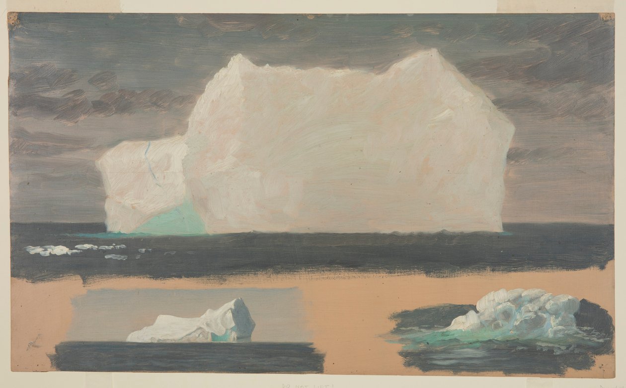 Schwimmende Eisberge bei Twillingate, Neufundland, 4. Juli 1859 von Frederic Edwin Church