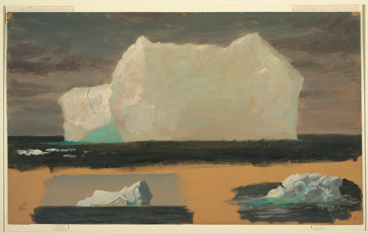 Schwimmende Eisberge bei Twillingate, Neufundland, 4. Juli 1859 von Frederic Edwin Church