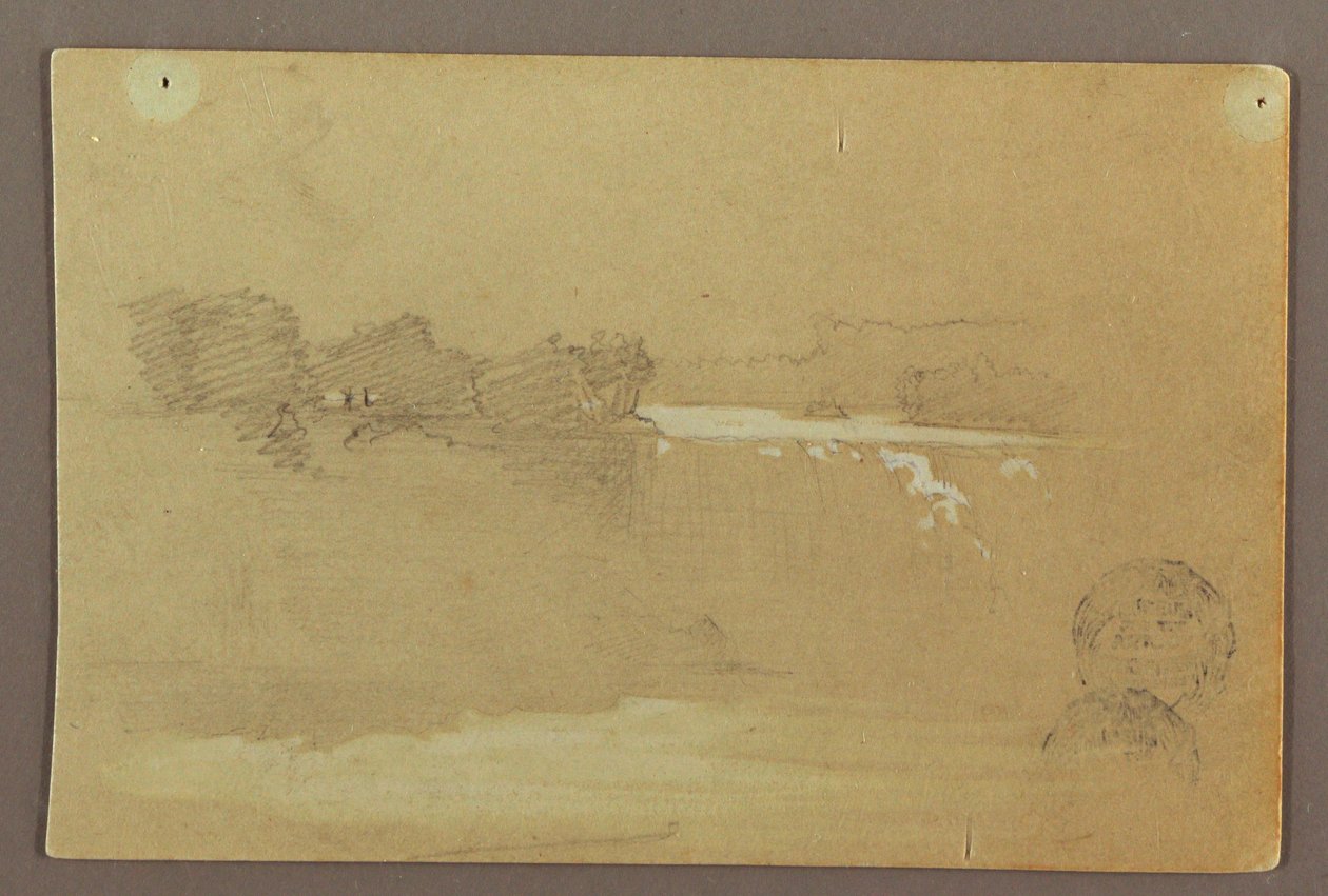 Hennequin Point und die American Falls, Niagara River, möglicherweise 1856 von Frederic Edwin Church