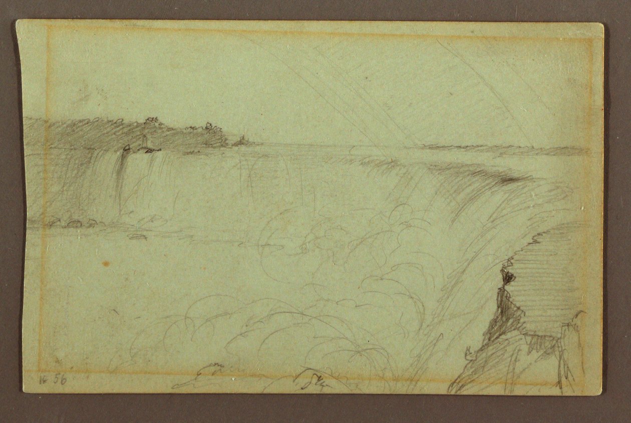 Horseshoe-Fälle mit einem doppelten Regenbogen, Niagara-Fluss, Kanada von Frederic Edwin Church