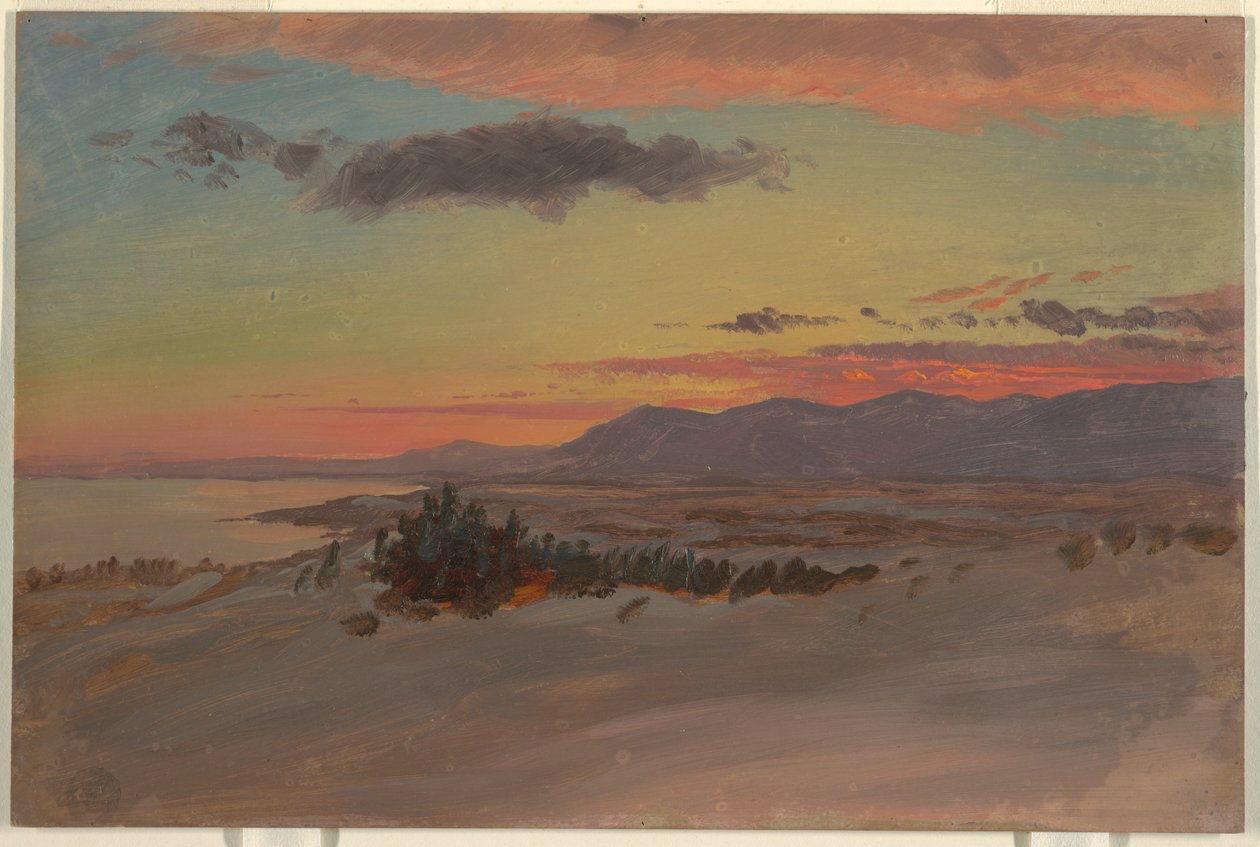 Hudson Valley im Winter, Blick nach Südwesten von Olana, 1870–80 von Frederic Edwin Church