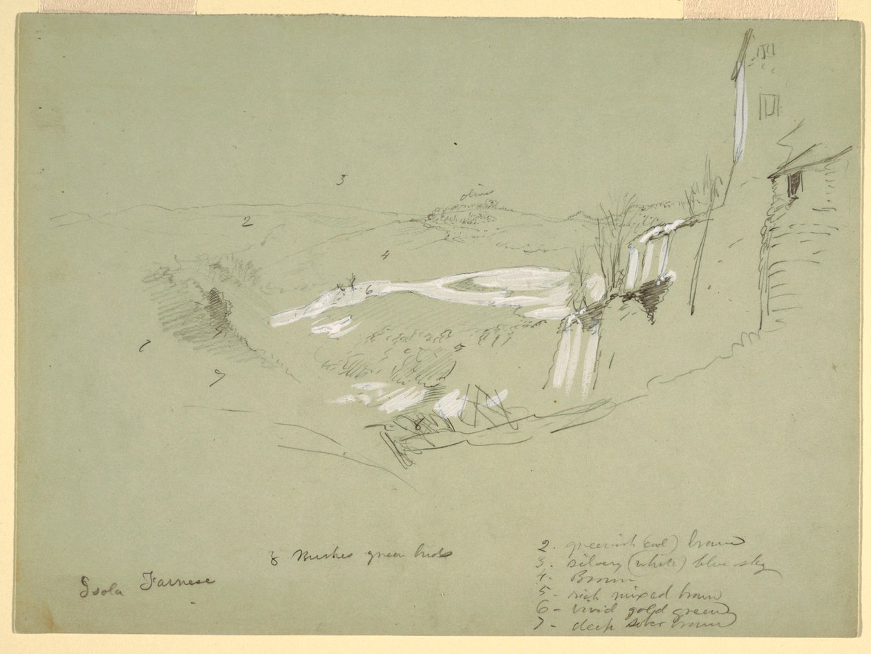 Isola Farnese in der römischen Campagna, Italien, Mai 1869 von Frederic Edwin Church