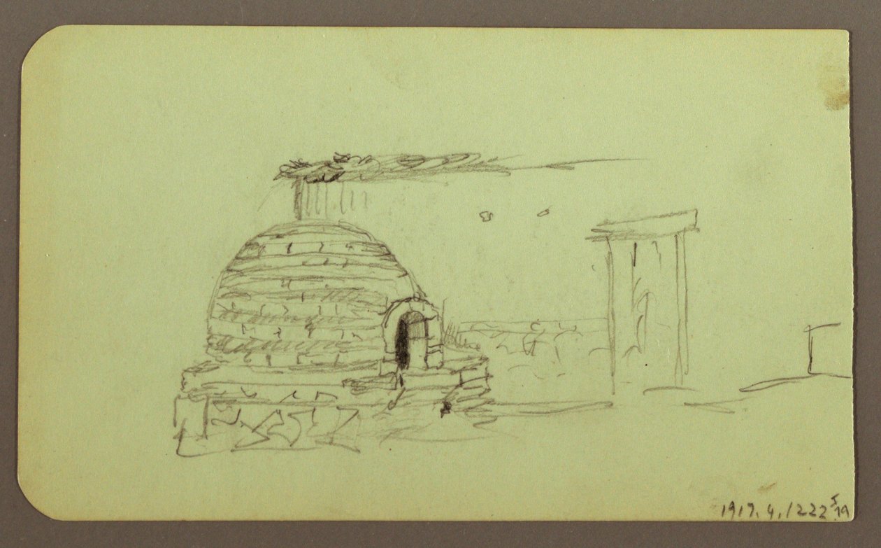 Itaccihuatl-Gipfel; Rückseite: Backofen, 1883 von Frederic Edwin Church