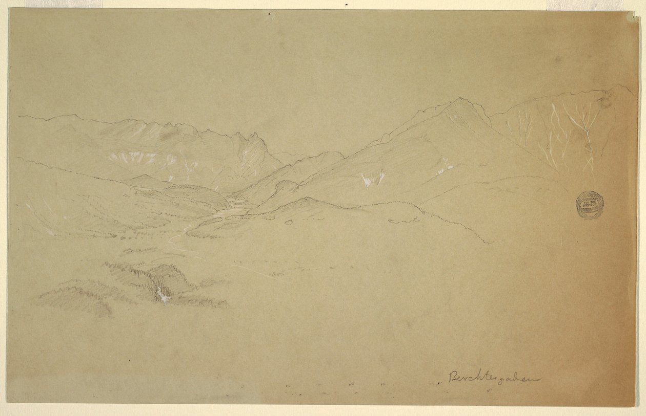 Landschaft nahe Berchtesgaden, Juni–Juli 1868 von Frederic Edwin Church