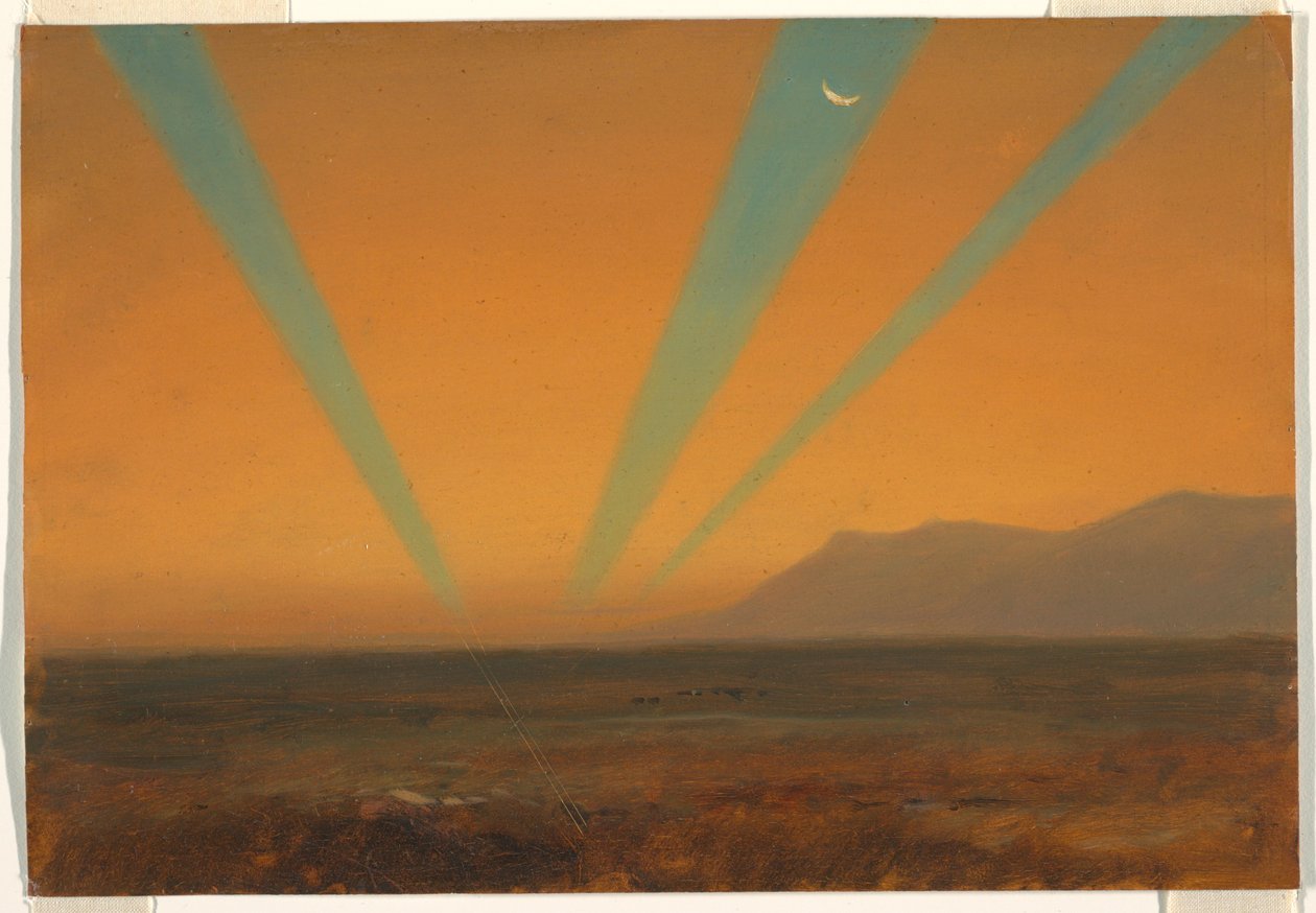 Landschaft mit Sonnenuntergang, 1860–70 von Frederic Edwin Church