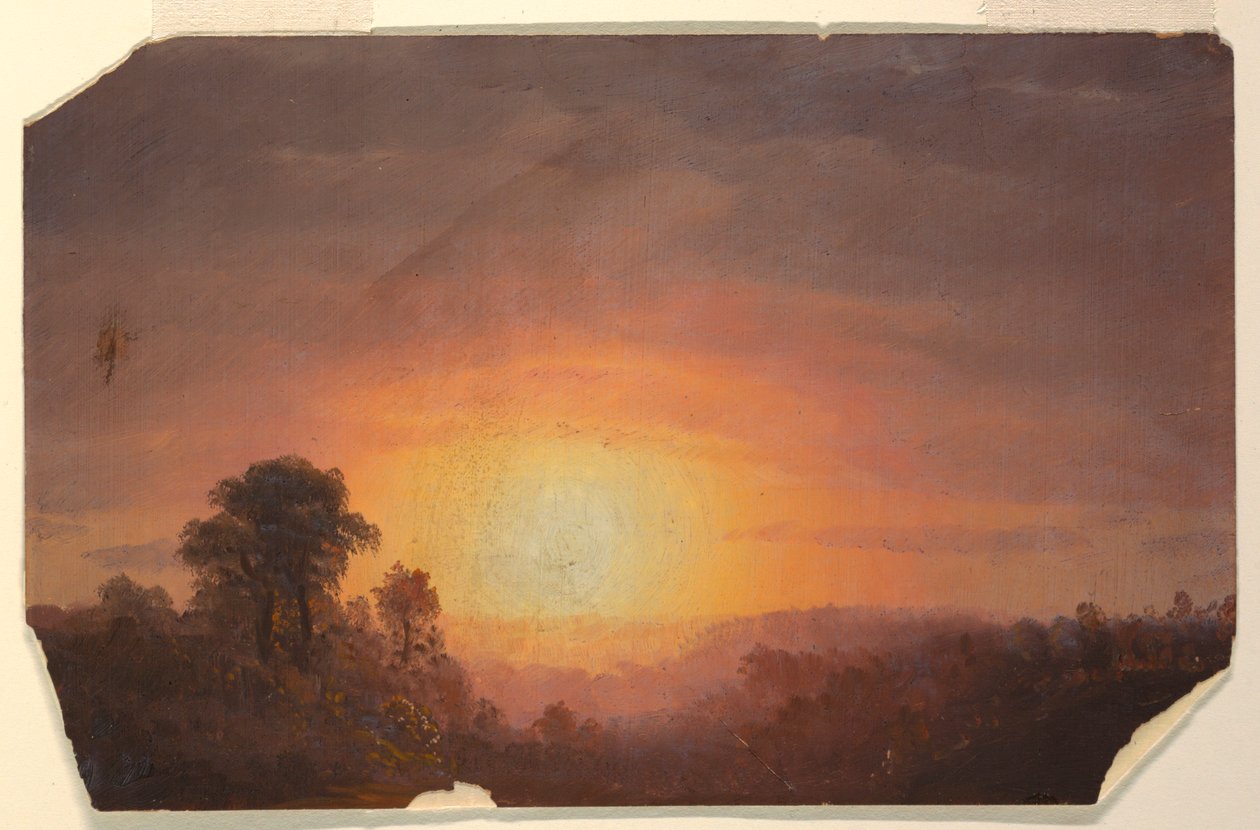 Landschaft mit Sonnenuntergang, 1860–70 von Frederic Edwin Church