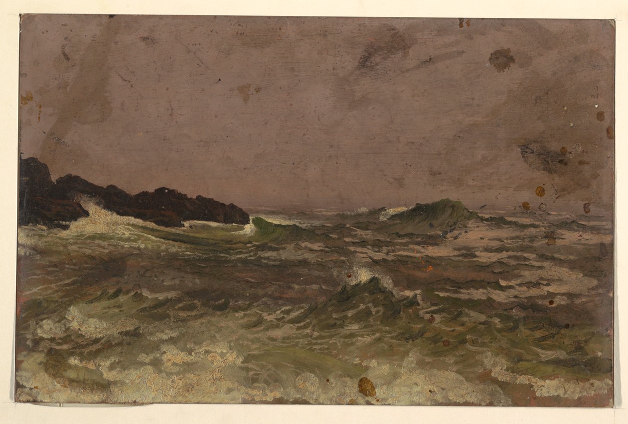 Zeichnung, Küste von Maine, 1845-50 von Frederic Edwin Church