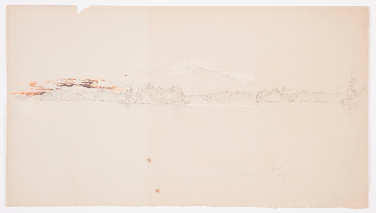 Millinocket-See, Blick auf den Mt. Katahdin von Frederic Edwin Church