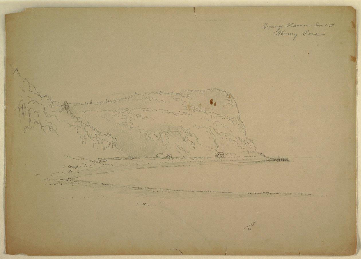 Zeichnung, Affenhöhle, 1851 von Frederic Edwin Church