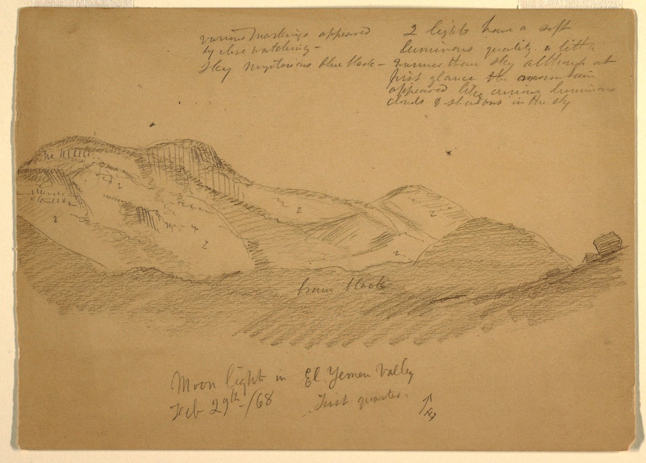 Mondlicht im El Yumen Tal, Arabien von Frederic Edwin Church