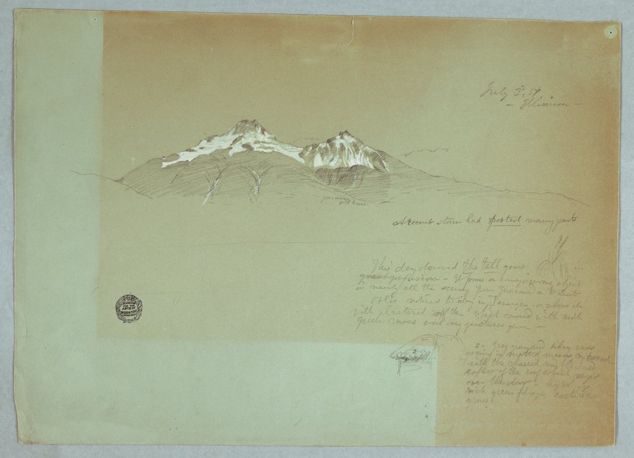 Berg Iliniza, Ecuador von Frederic Edwin Church