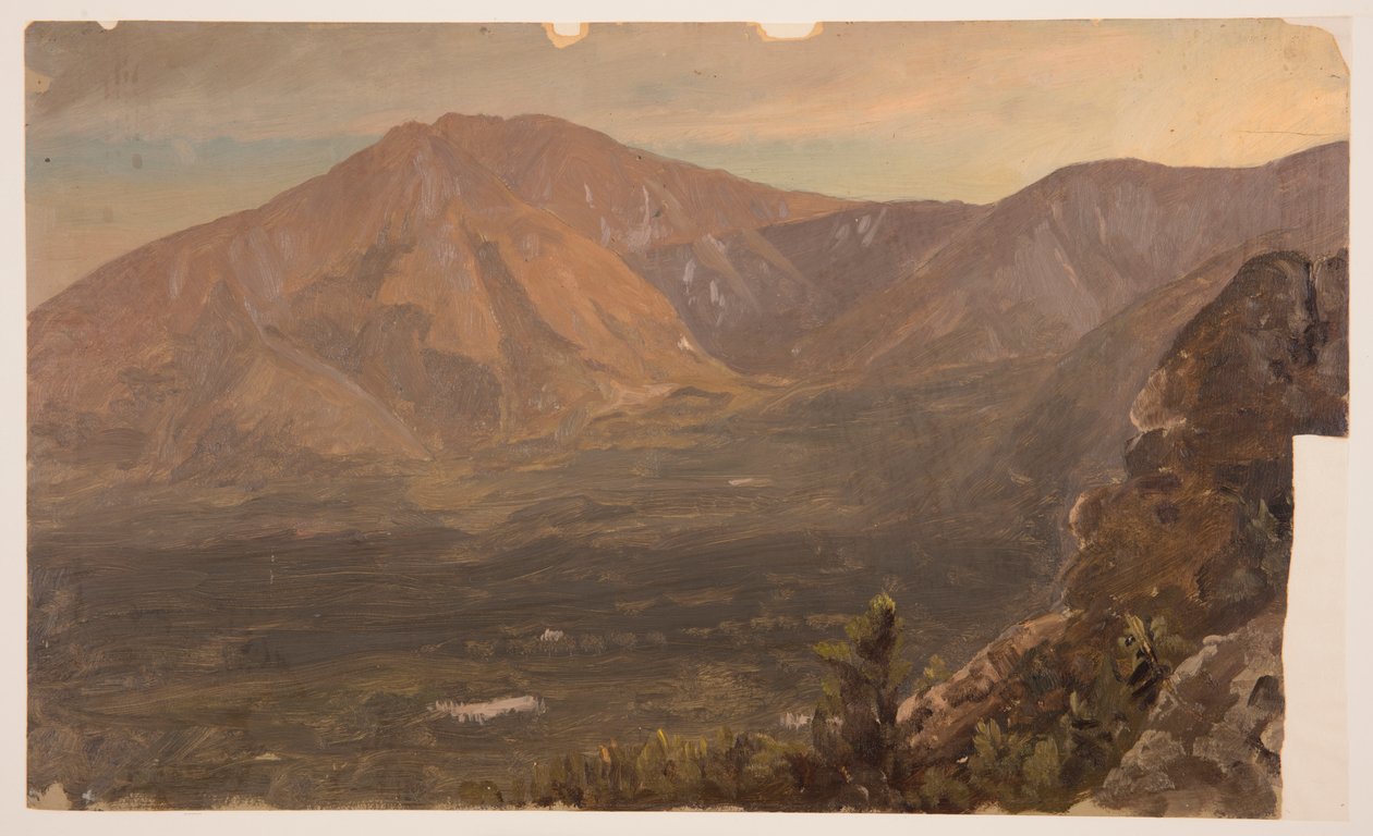 Zeichnung, Berge Katahdin und Turner, 1860–78 von Frederic Edwin Church