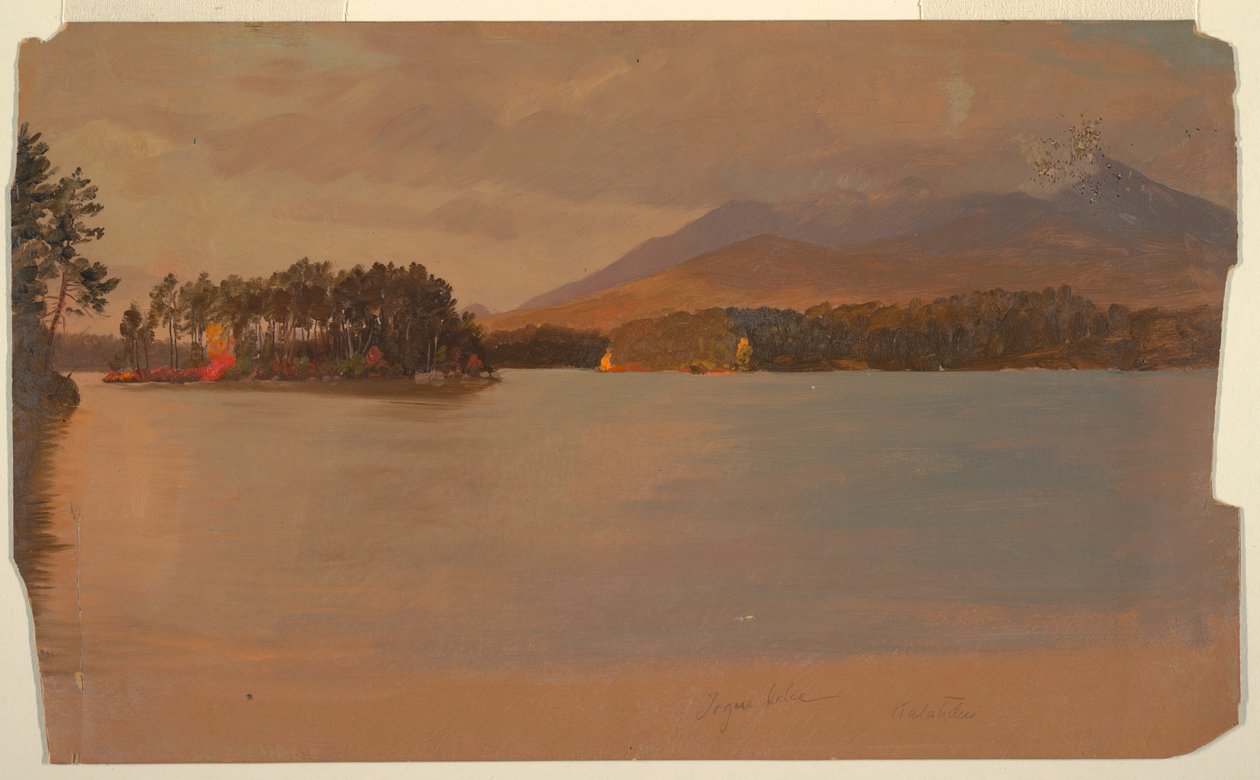 Zeichnung, Mt. Katahdin vom Togue Pond, 1878 von Frederic Edwin Church