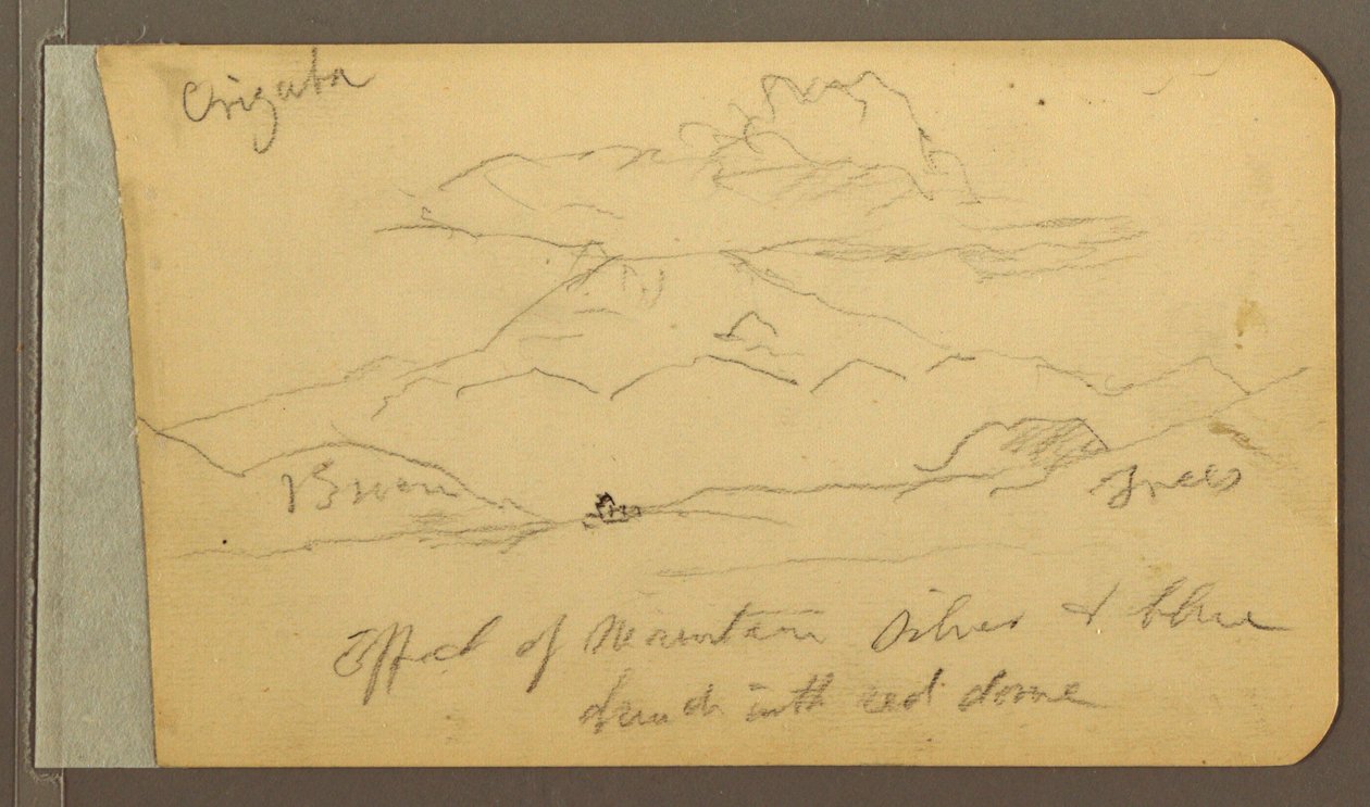 Zeichnung, Orizaba; Rückseite: Himmel, 1889 von Frederic Edwin Church