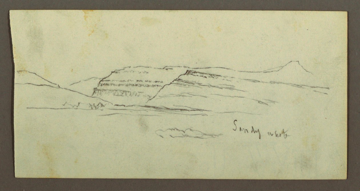 Ebene und Gebirgskette von Frederic Edwin Church