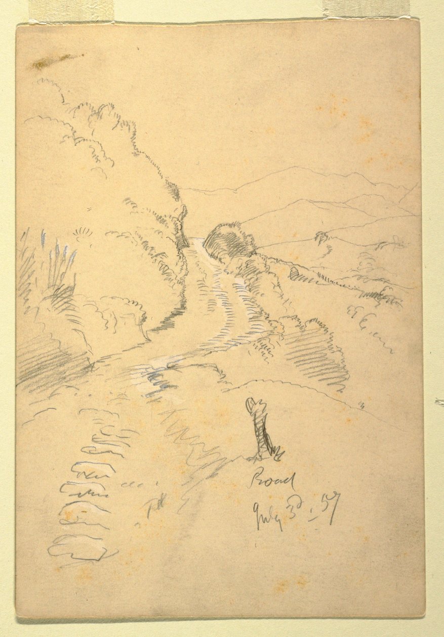 Straße in Ecuador, 3. Juli 1857 von Frederic Edwin Church