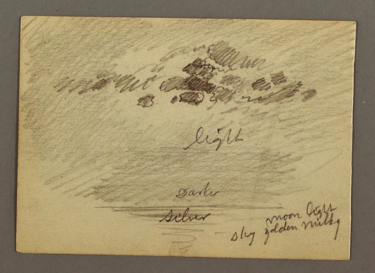 Zeichnung, Skizzen aus dem Nahen Osten, einschließlich Suezkanal, Januar 1868 von Frederic Edwin Church