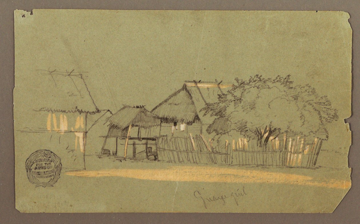 Straße mit Häusern, Guayaquil, Ecuador, Mai 1857 von Frederic Edwin Church