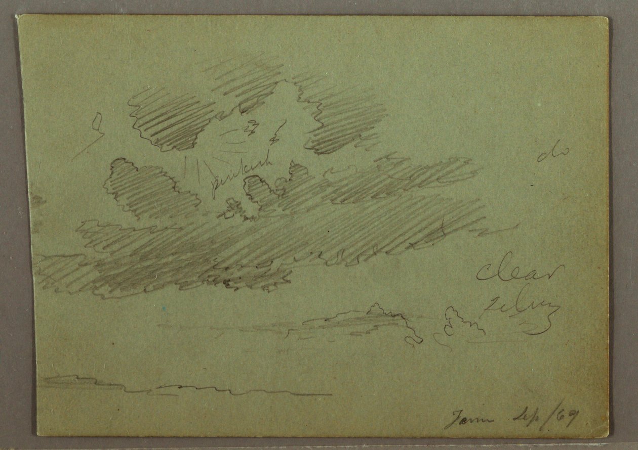 Sonnenstrahl hinter Wolken von Frederic Edwin Church