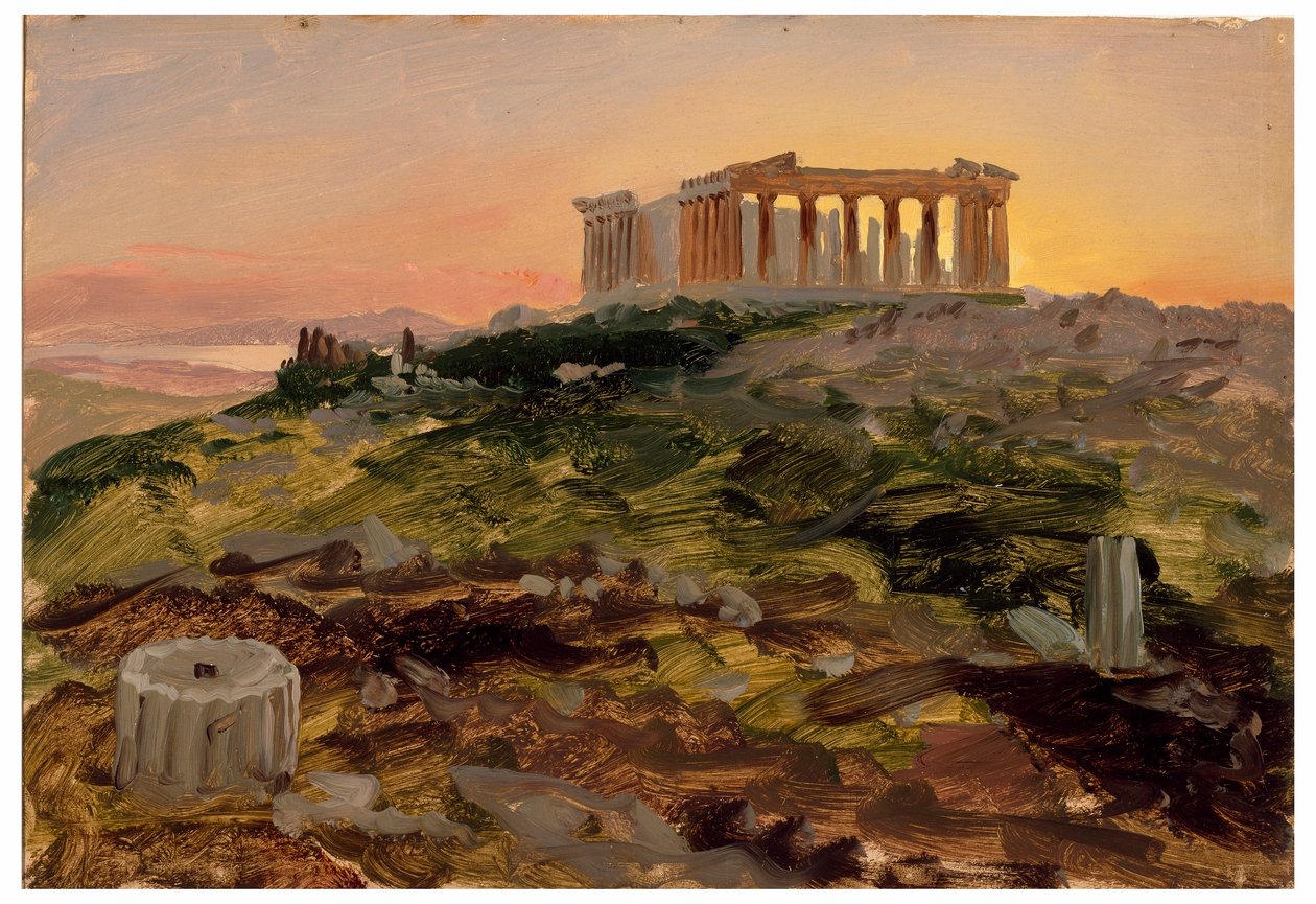 Der Parthenon von Südosten, April 1869 von Frederic Edwin Church