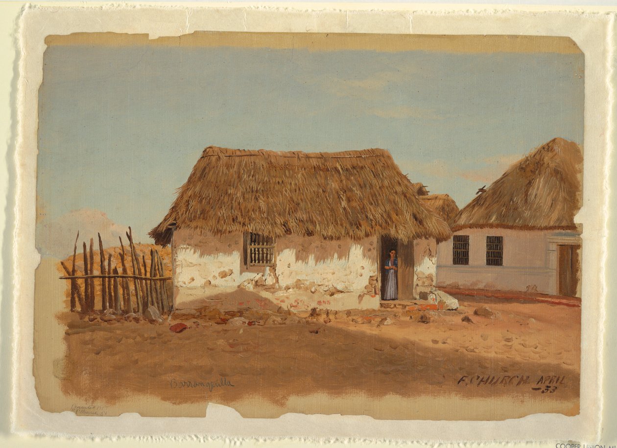 Zwei Häuser in Barranquilla, Kolumbien von Frederic Edwin Church