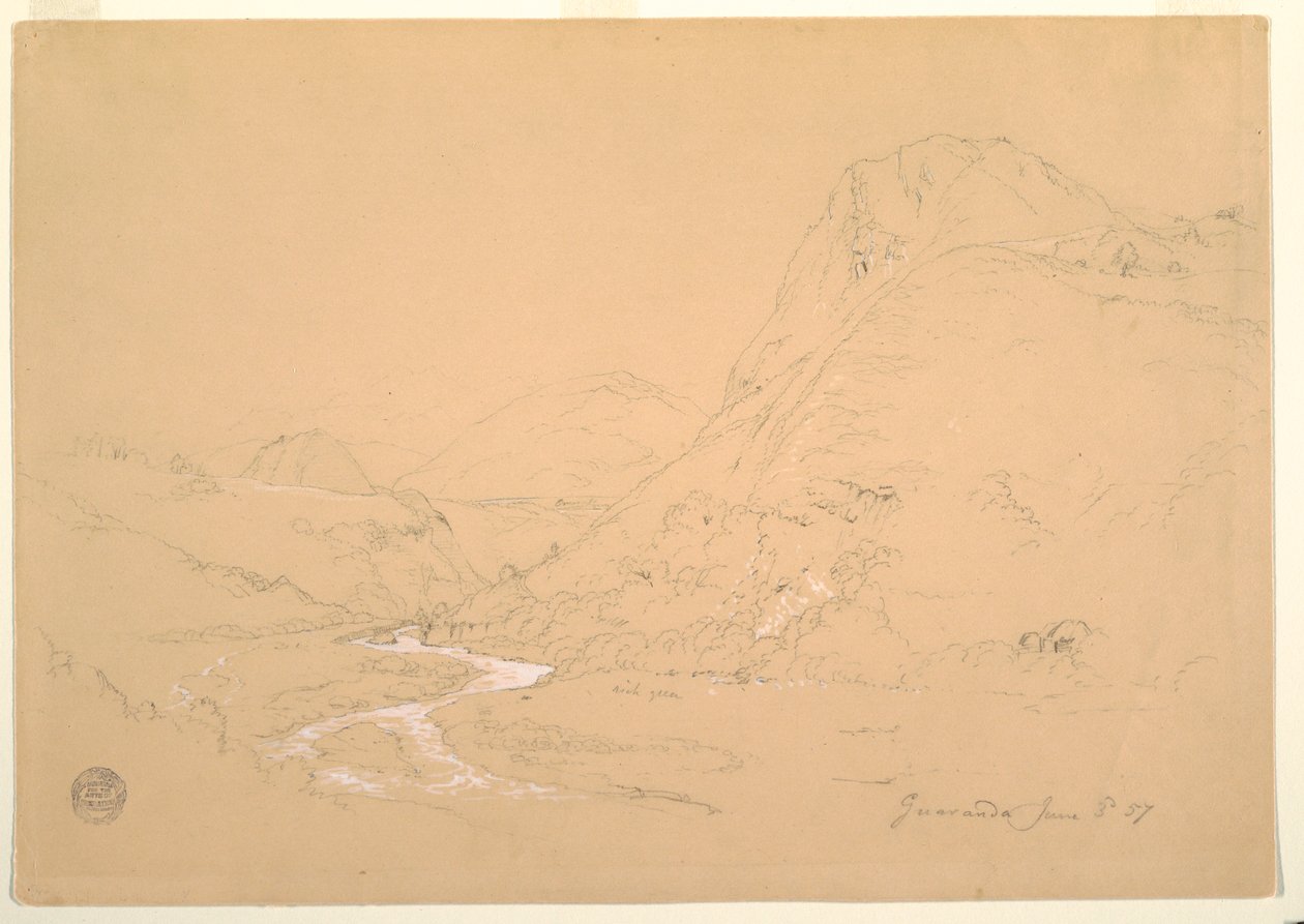 Tal nahe Guaranda, 3. Juni 1857 von Frederic Edwin Church