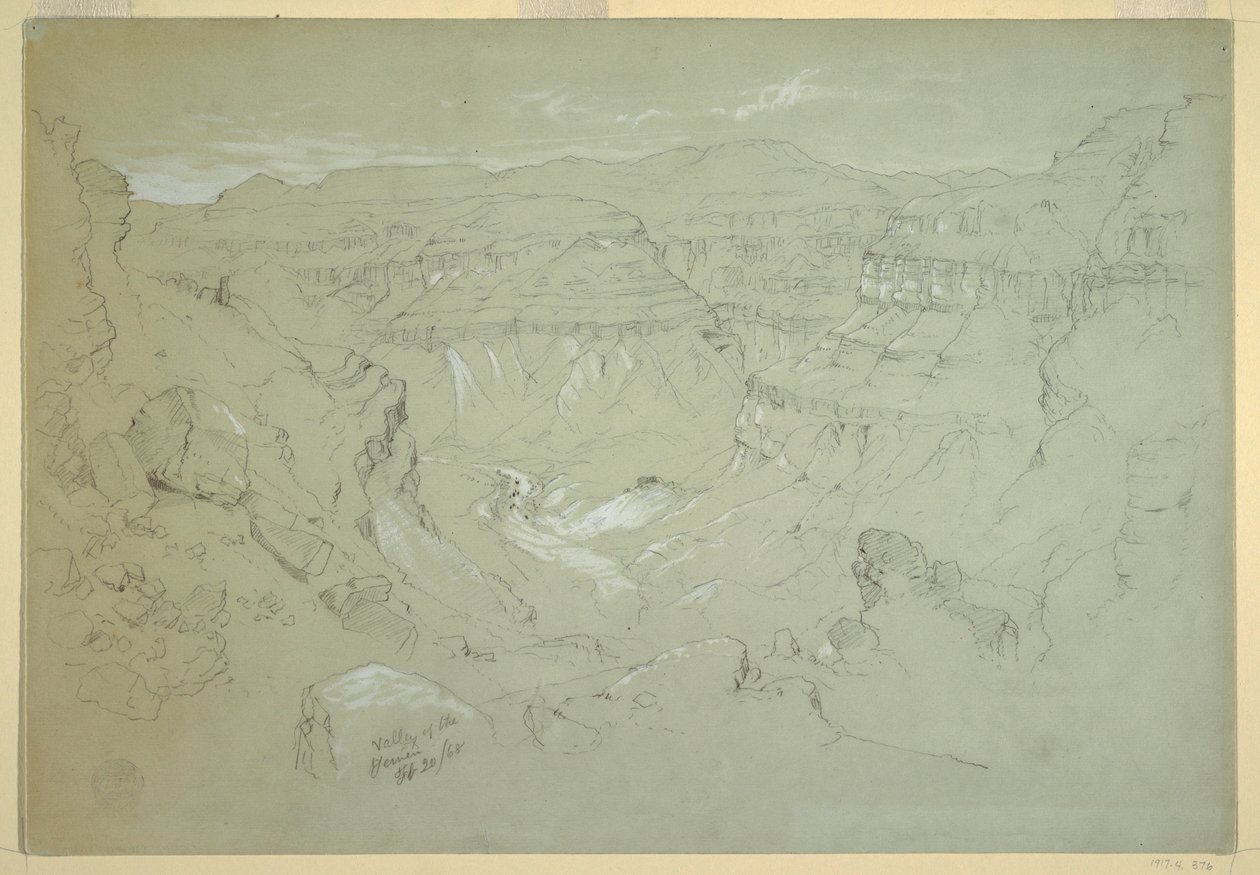 Tal von El Yemen, 20. Februar 1868 von Frederic Edwin Church
