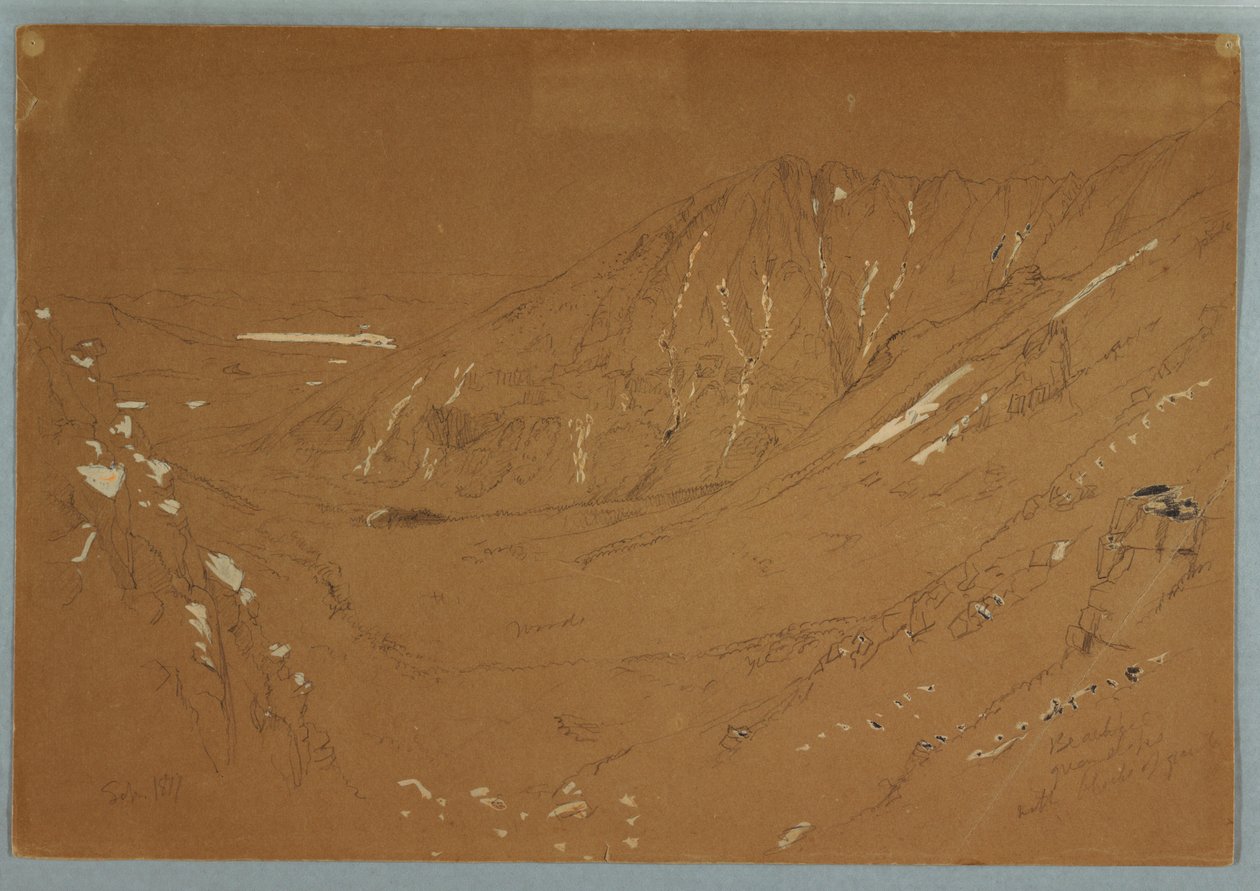 Blick zum Great Basin, Mount Katahdin, September 1877 von Frederic Edwin Church