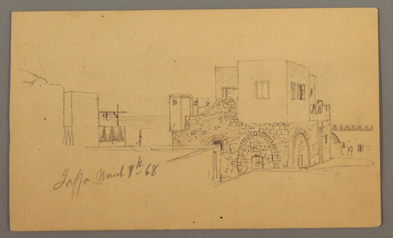 Jaffa-Straßenecke, Palästina [Tel Aviv, Israel] von Frederic Edwin Church