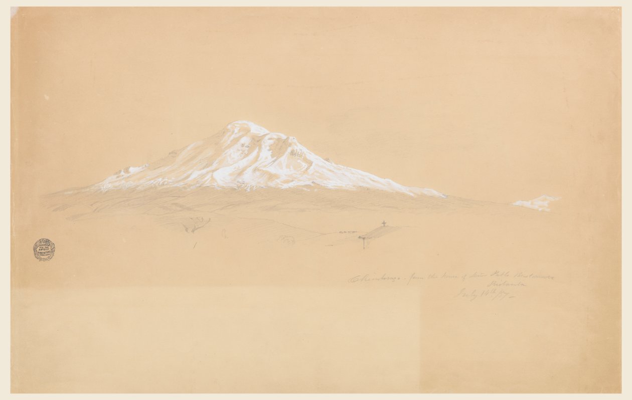 Der Chimborazo vom Haus des Senior Pablo Bustamante, Riobamba, Ecuador von Frederic Edwin Church