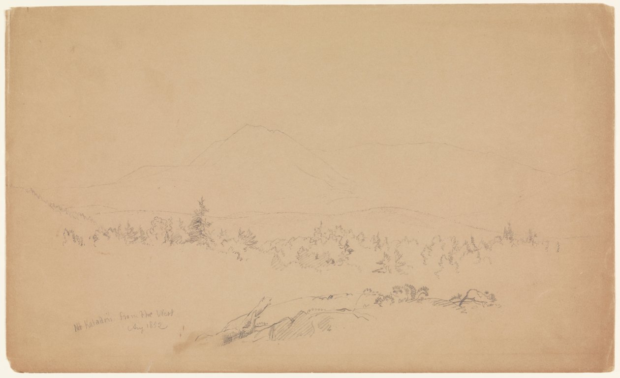 Mount Katahdin vom Westen von Frederic Edwin Church