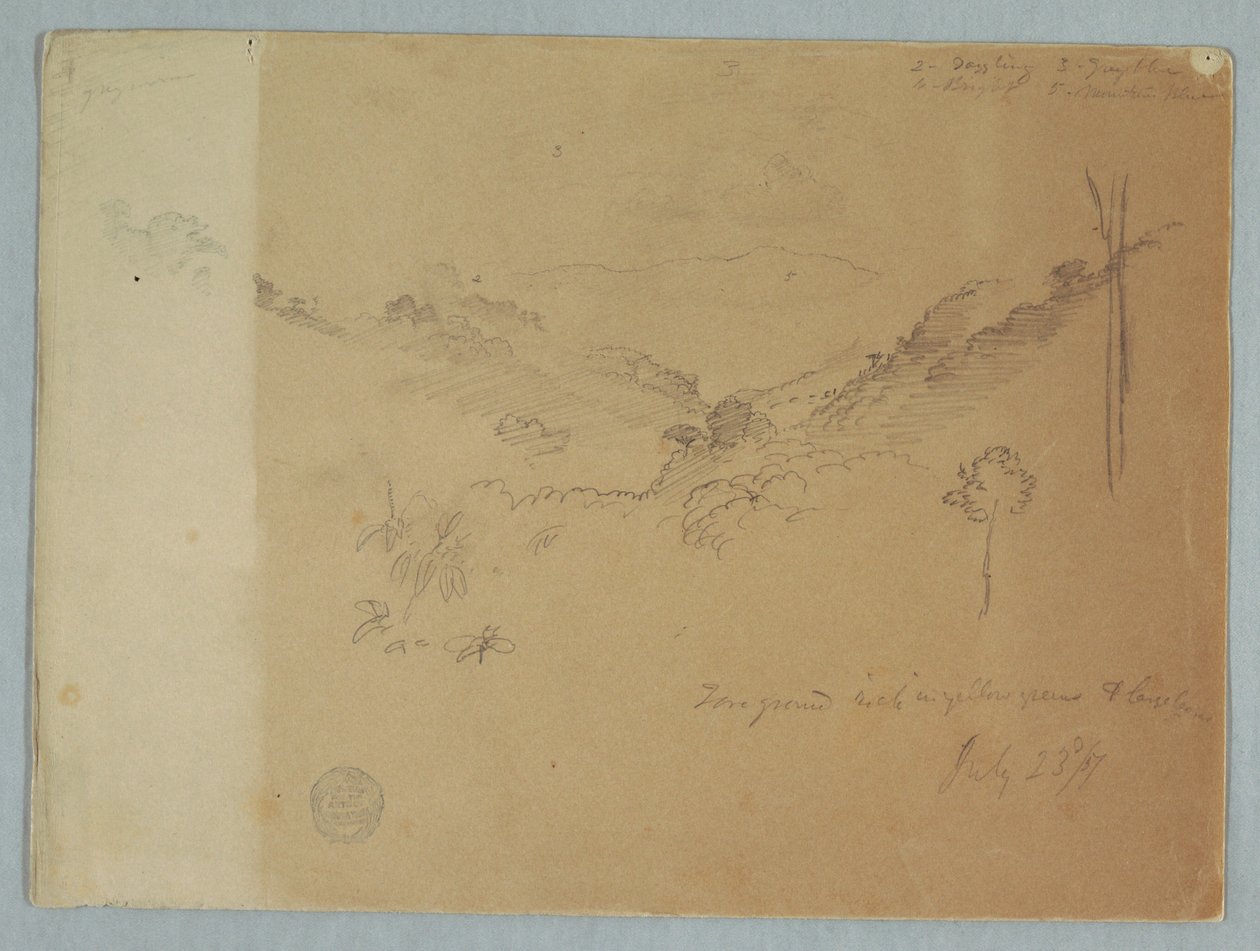 Berglandschaft bei Jorje, Ecuador von Frederic Edwin Church
