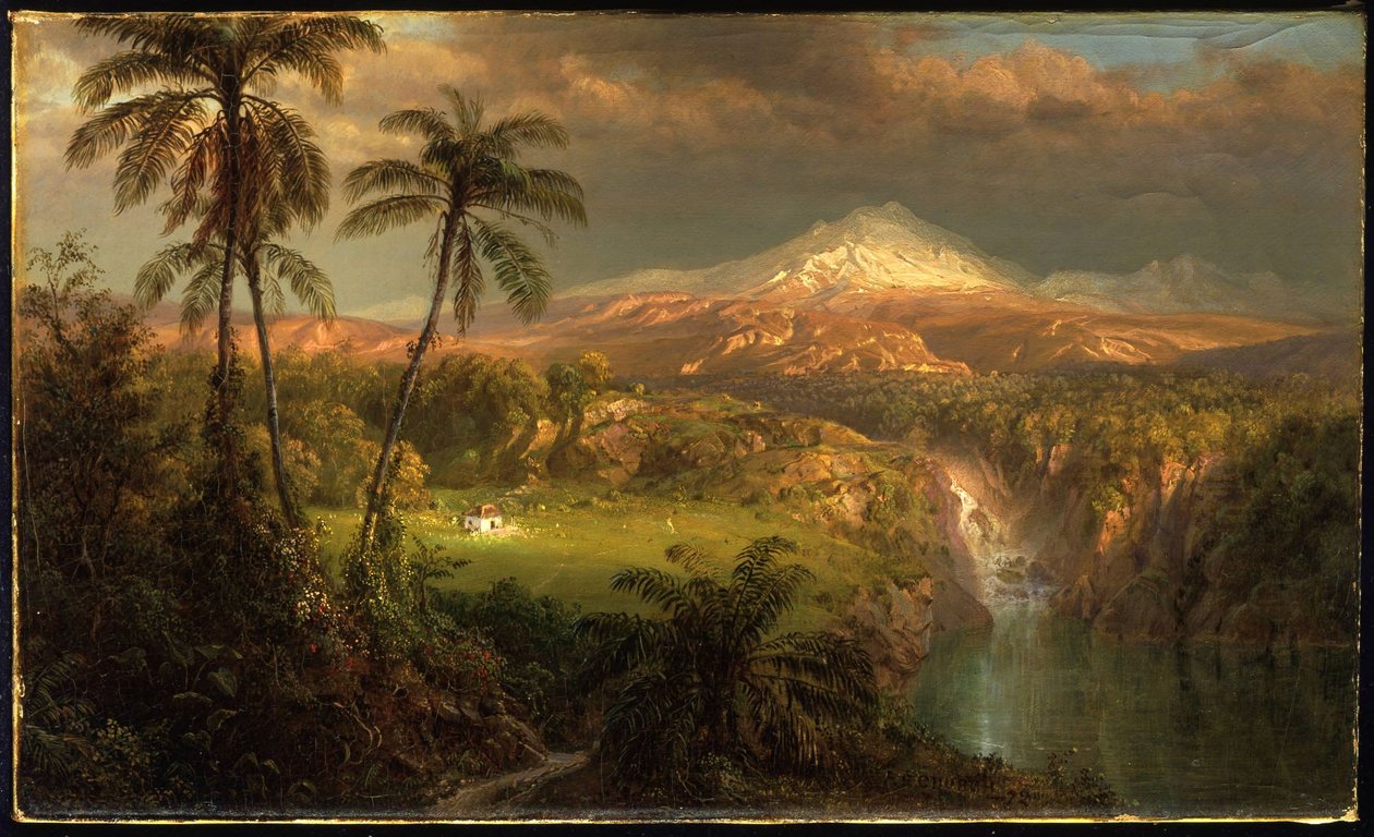 Vorübergehender Schauer in den Tropen von Frederic Edwin Church