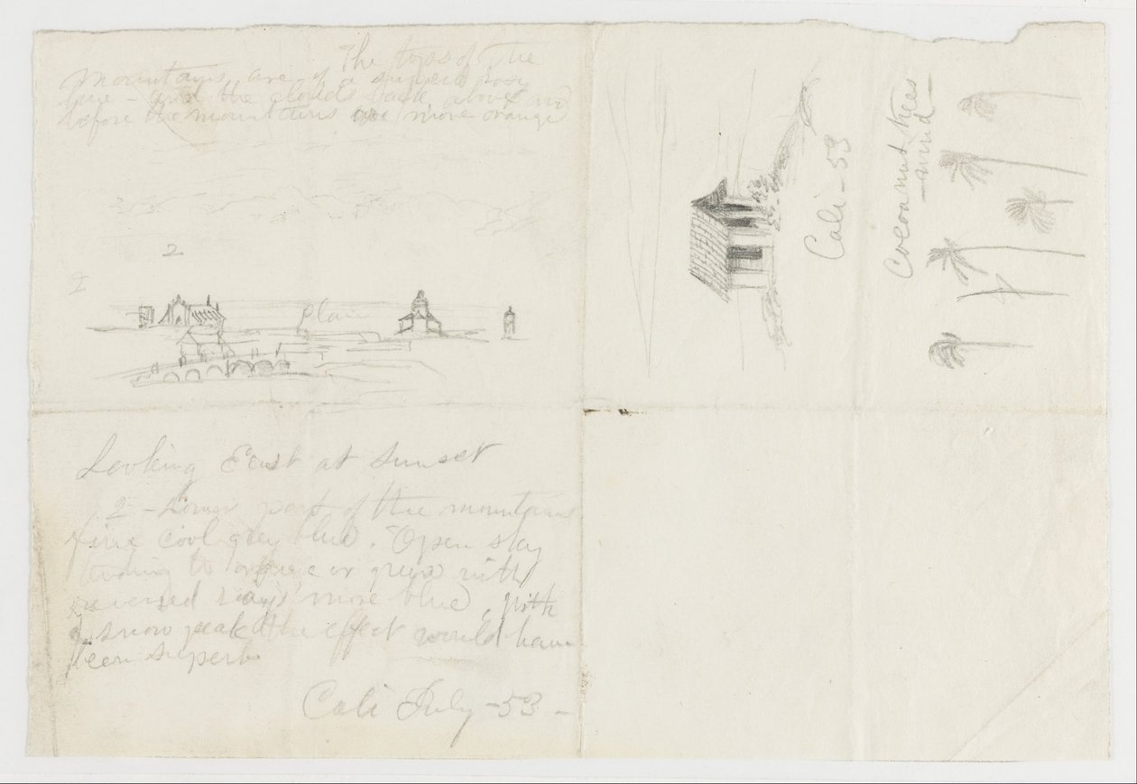 Skizzen aus Calé, Kolumbien von Frederic Edwin Church