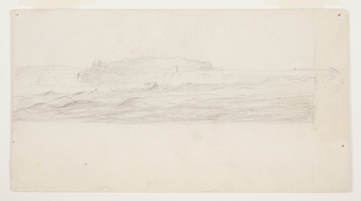 Studie für ein Gemälde der Niagarafälle von Frederic Edwin Church