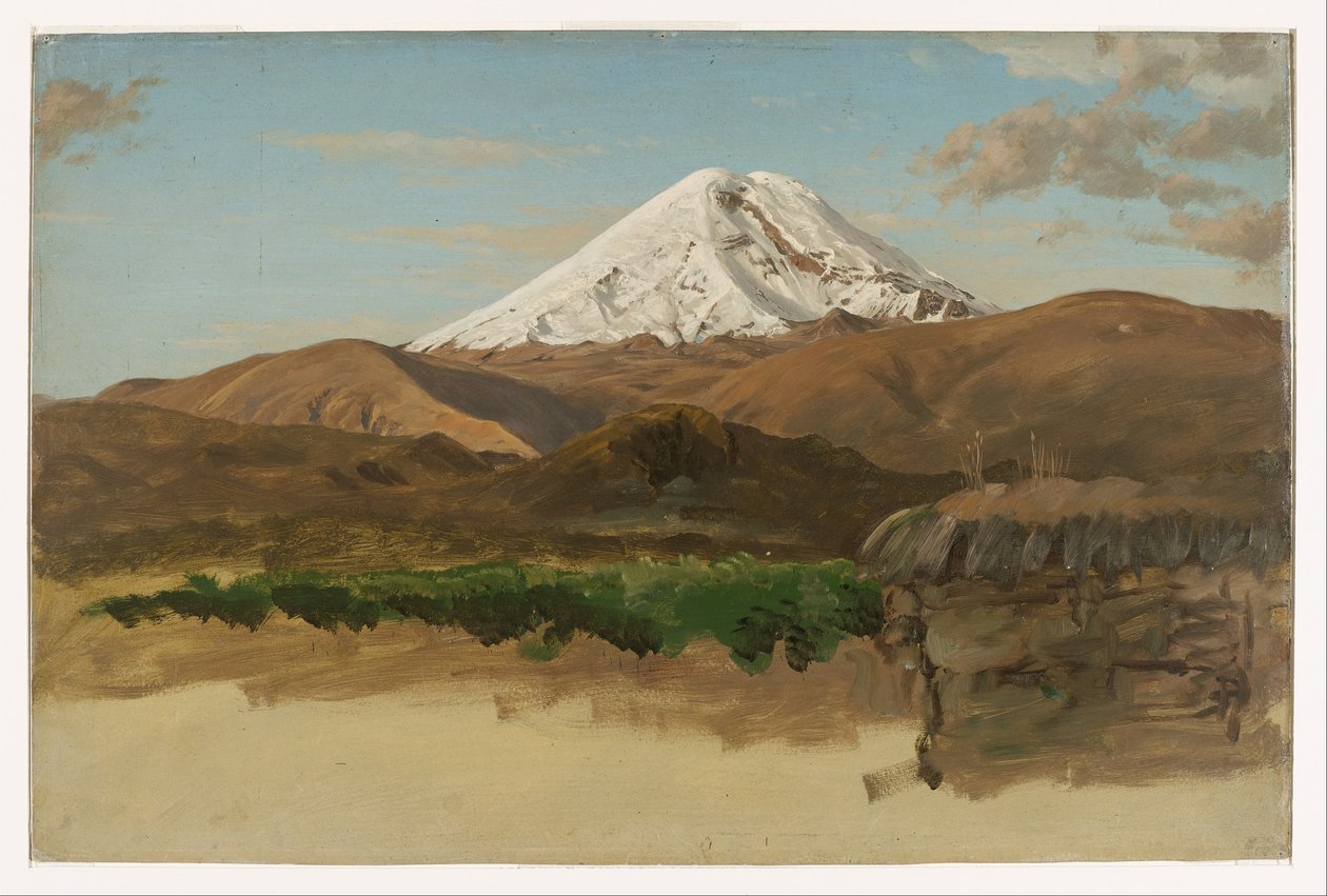 Studie des Chimborazo, Ecuador von Frederic Edwin Church