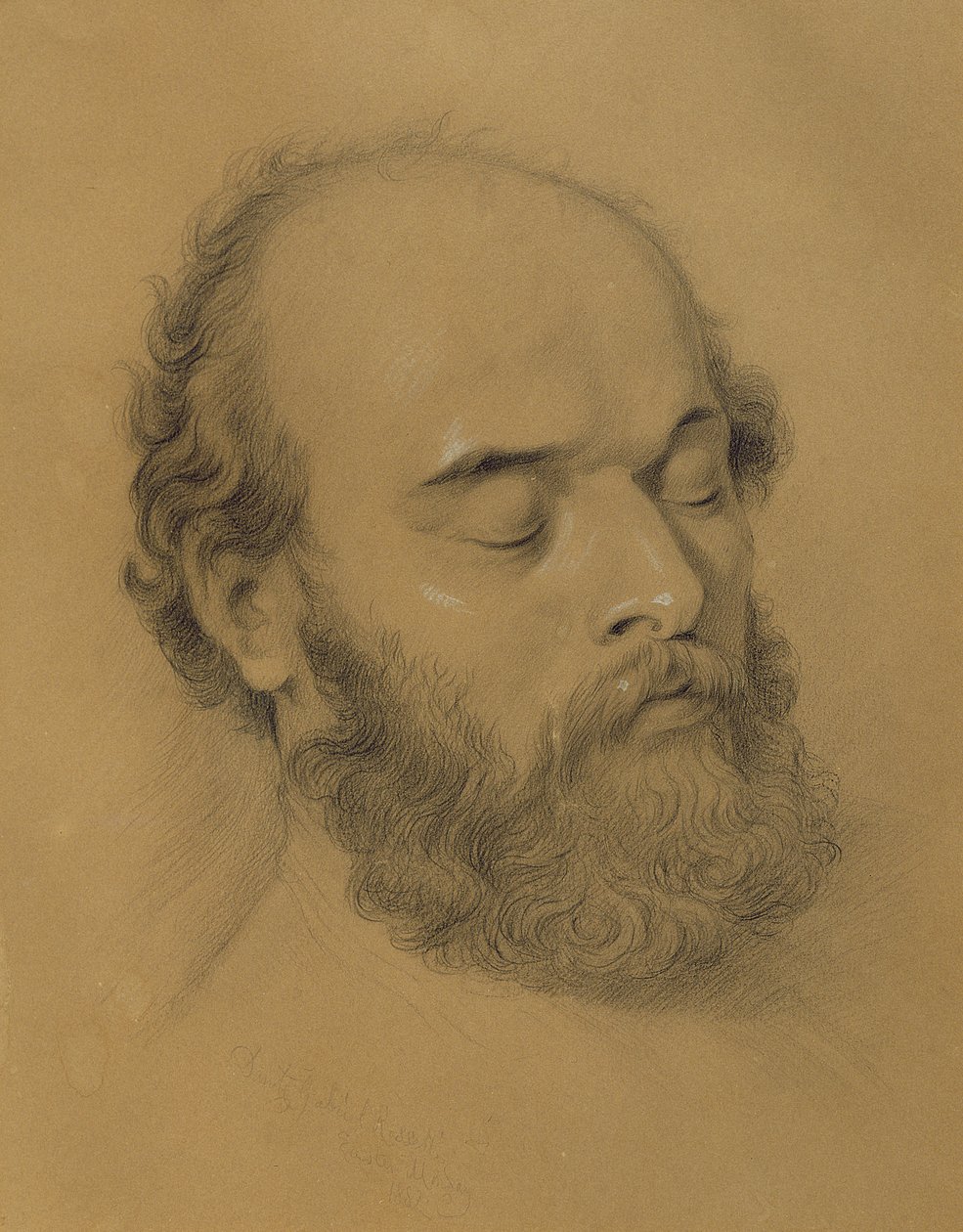 Der tote Rossetti von Frederic James Shields