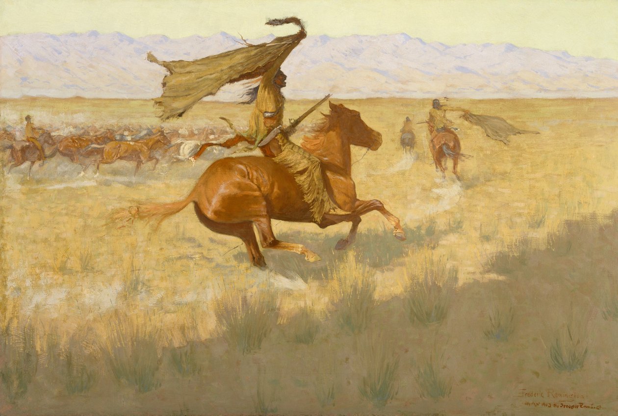 Besitzerwechsel (Die Stampede; Pferdediebe) von Frederic Remington