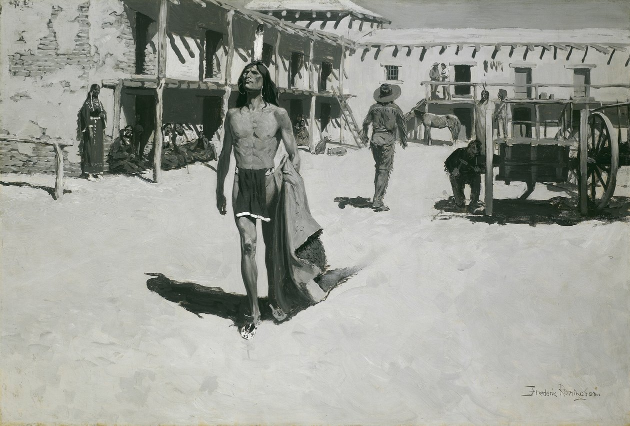 Nichts als fröhliche Blicke folgten der Fledermaus von Frederic Remington