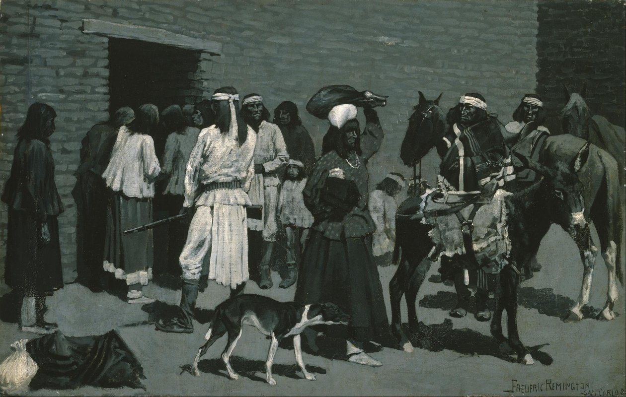 Pueblo-Indianerdorf von Frederic Remington