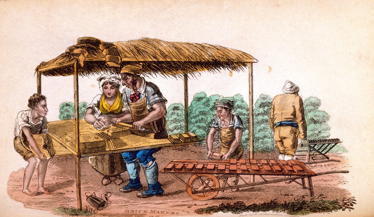 Der Ziegelmacher aus Ackermanns Welt im Miniaturformat von Frederic Shoberl