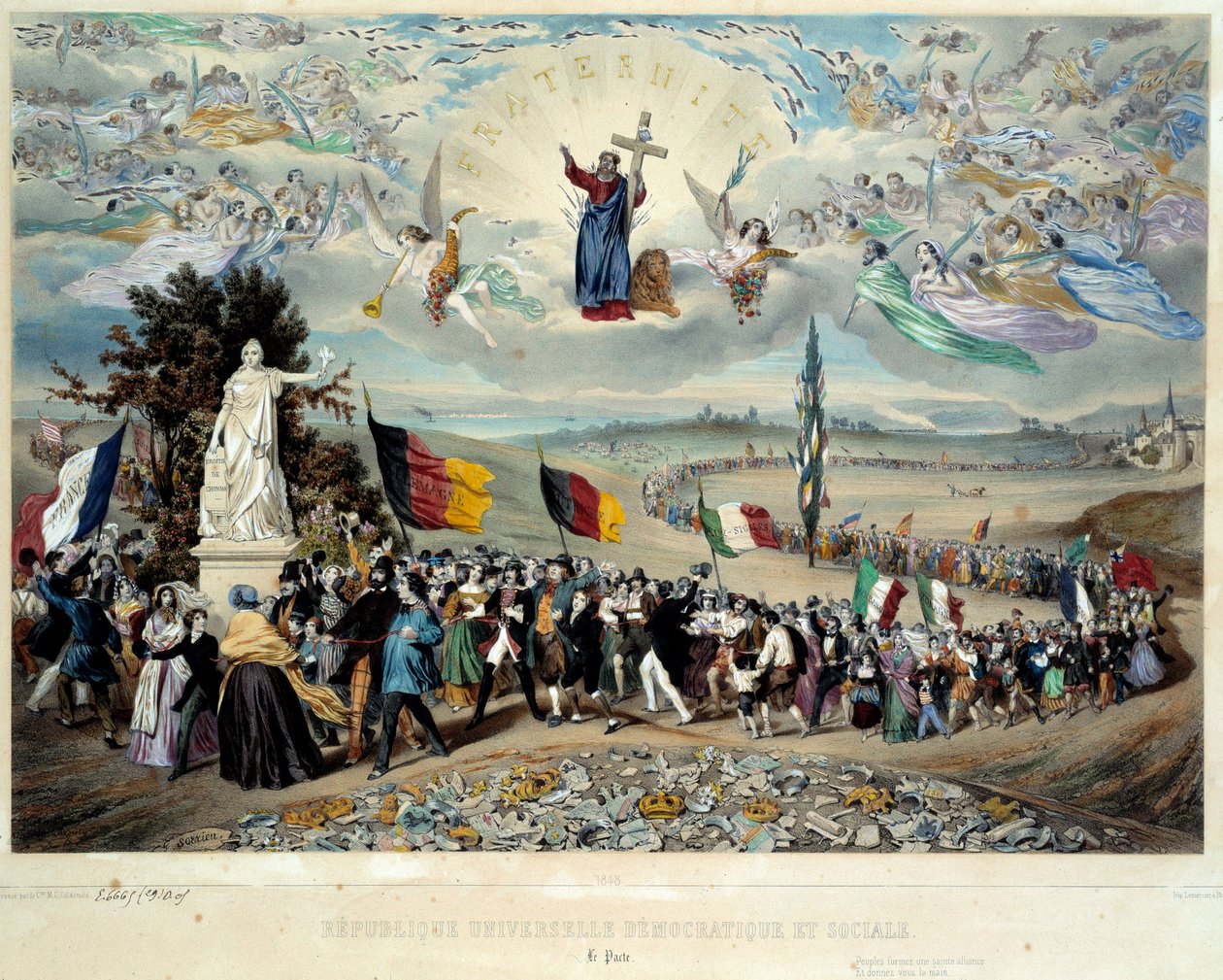 Die universelle demokratische und soziale Republik von Frederic Sorrieu