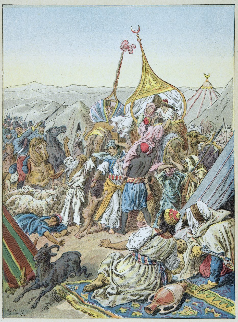 Die Smala von Abd-El-Kader wurde am 16. Mai erobert von Frederic Theodore Lix